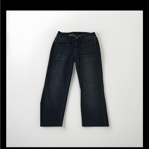 Just Blue Women’s dark blue distressed straight leg jeans- size 5/27 - Picture 2 of 7